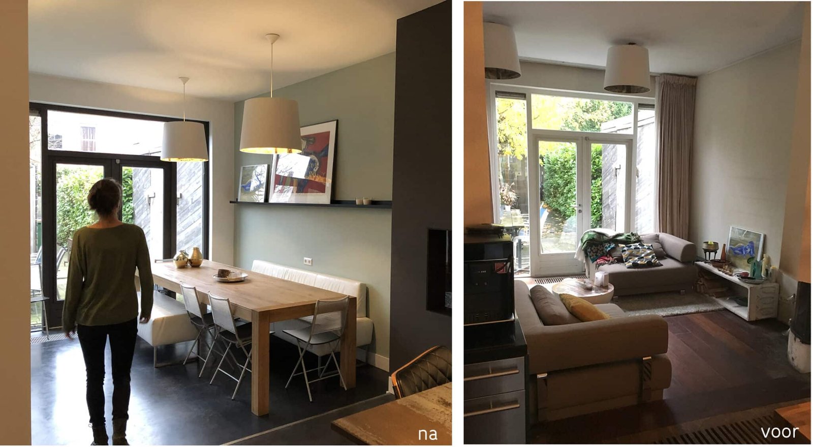6 beelden voor en na woonhuis Breda zithoek achter website